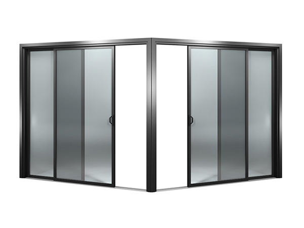 ForceField corner stacking sliding security doors