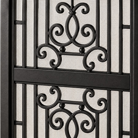 Close-up of Heritage screen door design