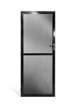 insect screen door with mid rail